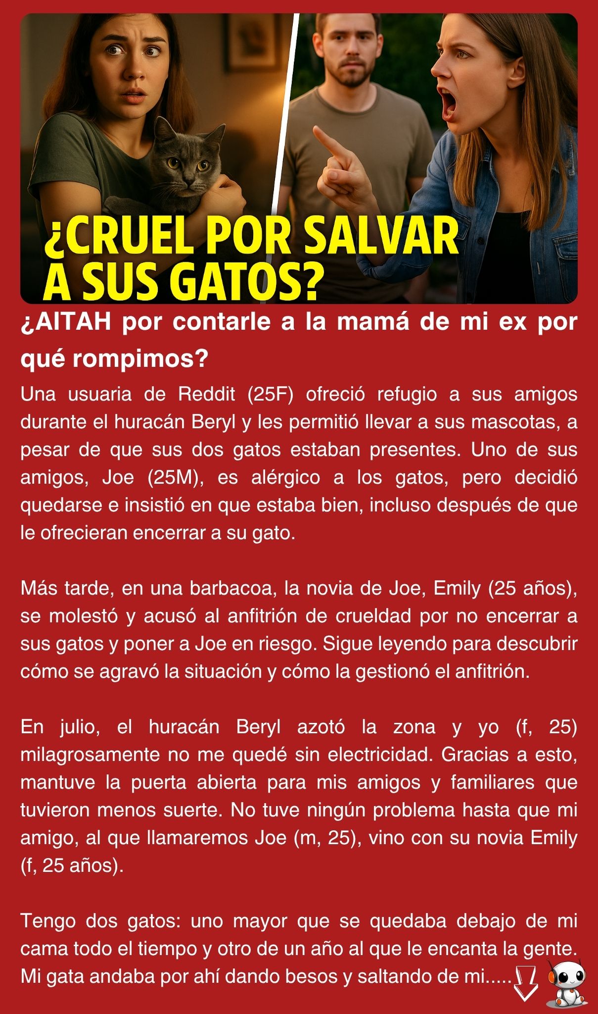 ¿AITAH por contarle a la mamá de mi ex por qué rompimos?