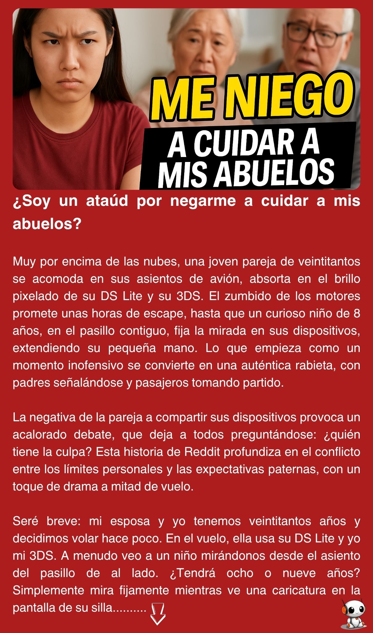 ¿Soy un ataúd por negarme a cuidar a mis abuelos?