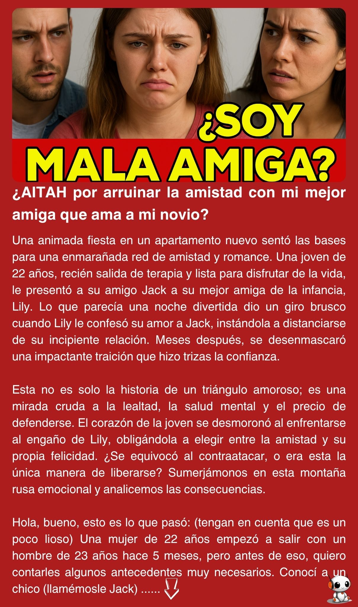 ¿AITAH por arruinar la amistad con mi mejor amiga que ama a mi novio?