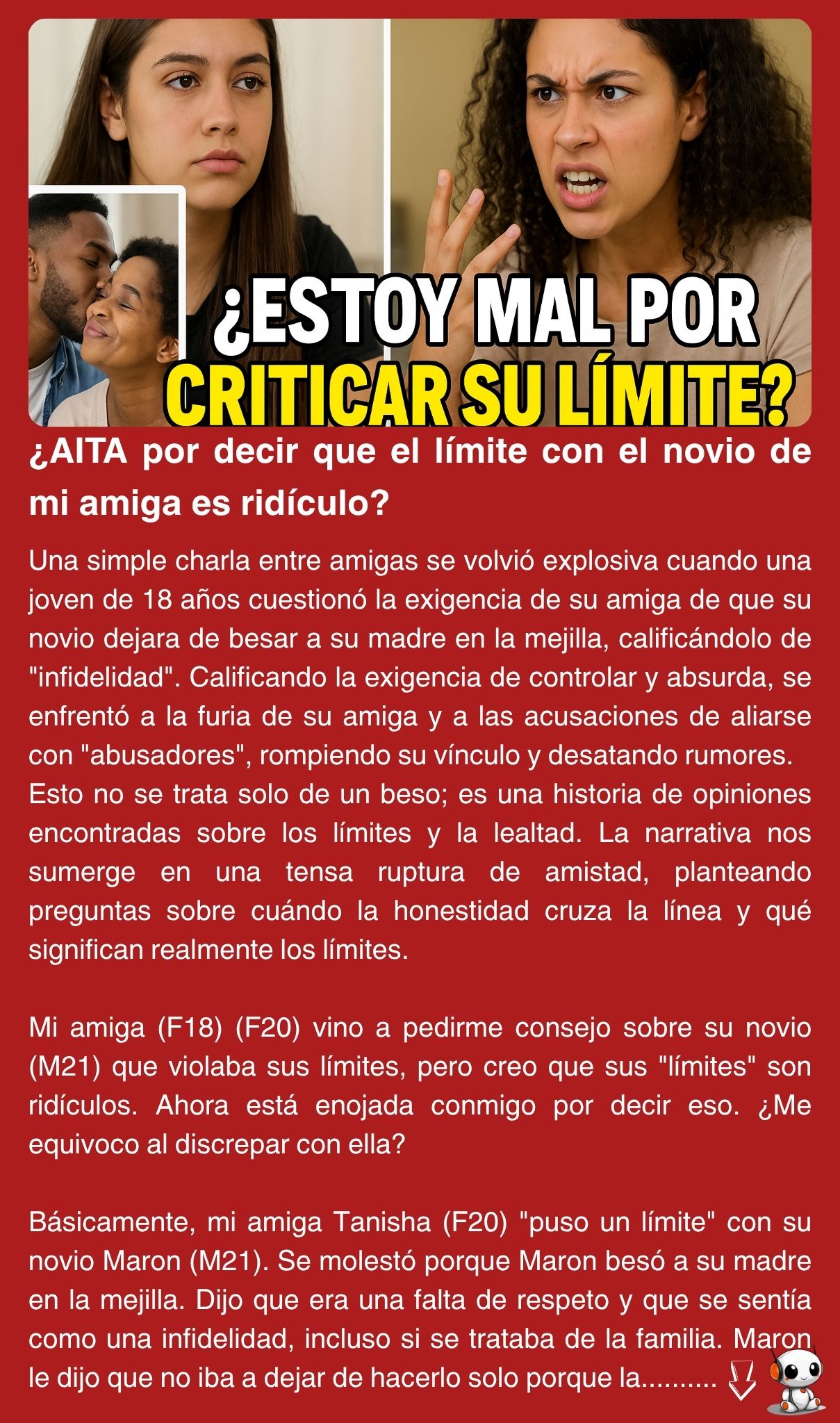 ¿AITA por decir que el límite con el novio de mi amiga es ridículo?