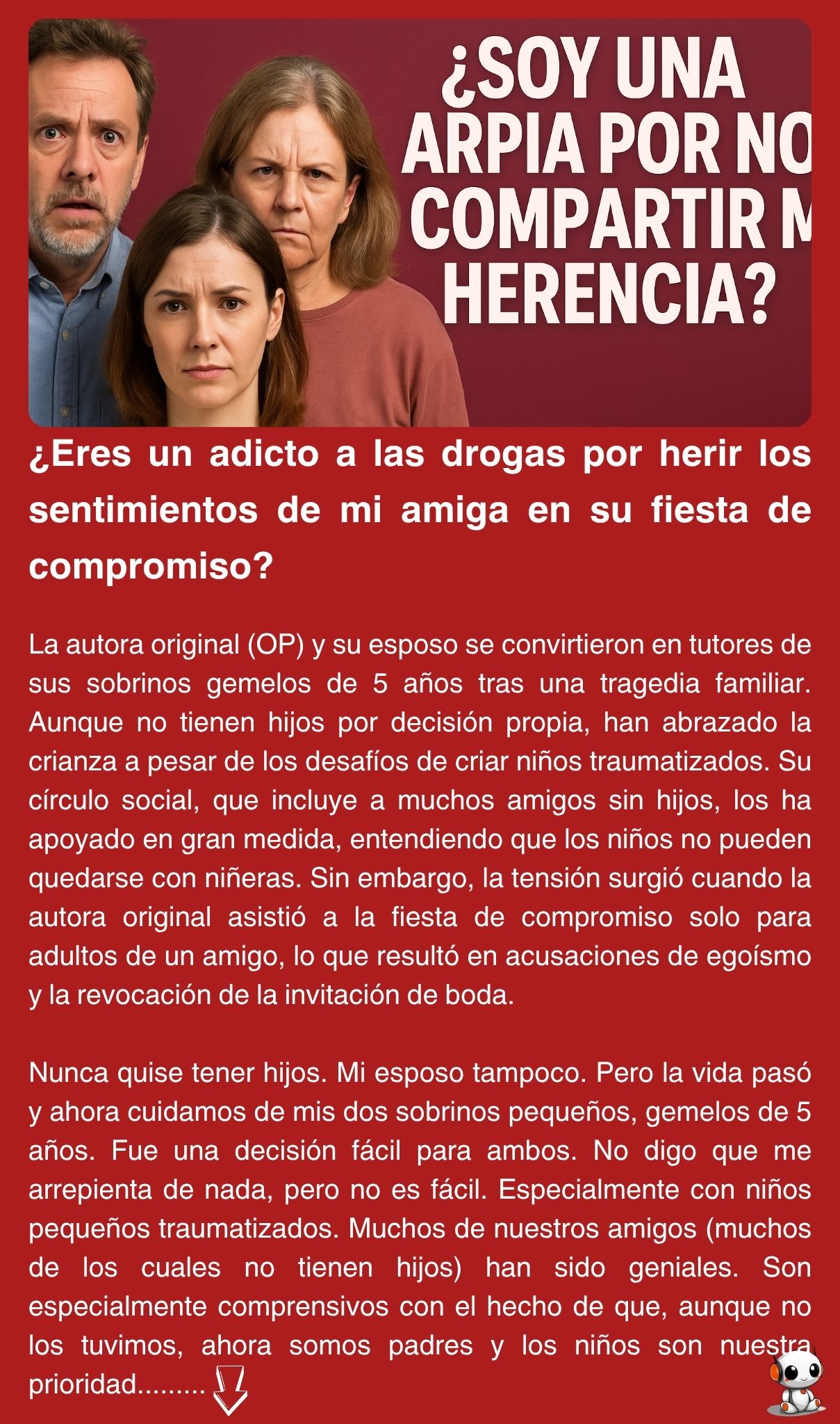 ¿Eres un adicto a las drogas por herir los sentimientos de mi amiga en su fiesta de compromiso?