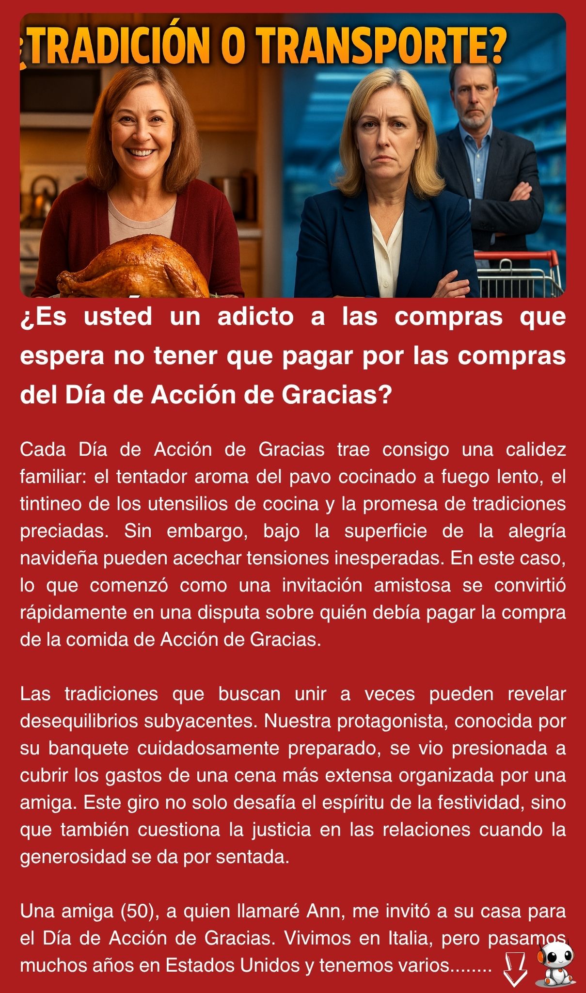 ¿Es usted un adicto a las compras que espera no tener que pagar por las compras del Día de Acción de Gracias?